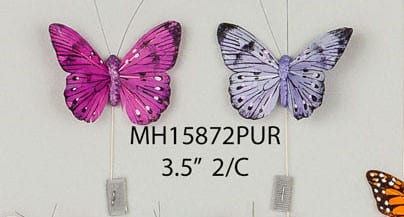 Butterfly 3.5" purple 1dz