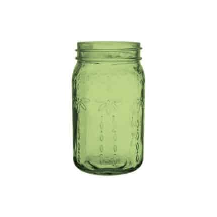 Jardin Jar 6.5" cilantro seaglass 6cs