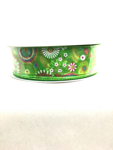 #9 lime shr/sprg doodle flower