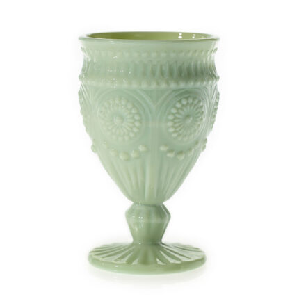 Elena Chalice Milk Green 3.25"x5" each
