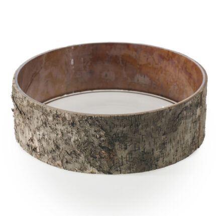 BIRCH BOWL WITH GLASS 10"x3.2" each