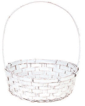 basket 10" white each