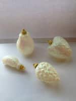 Ch ORNAMENT Wht fruit Glitter 24b - Image 3