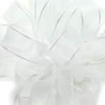 CORSAGE #3 Chic white w/irrid edge 25yrds