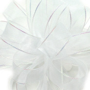 CORSAGE #3 Chic white w/irrid edge 25yrds