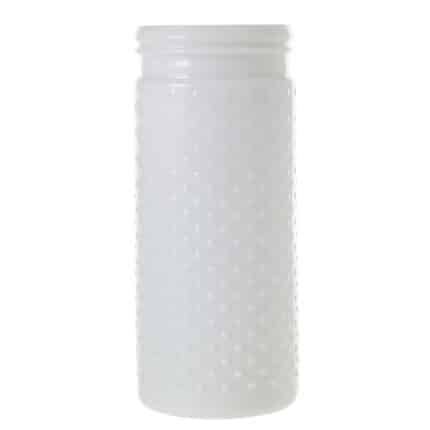 Hobnail Jar 4"x9.25" white