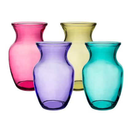 Rose vase 8" lollipop asst 4999 12cs