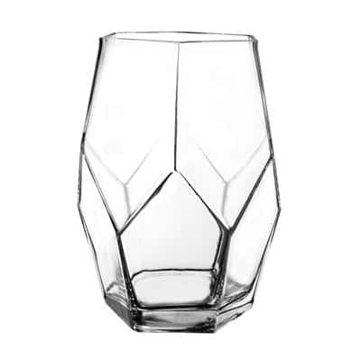 Prism 8" vase clear 8/cs
