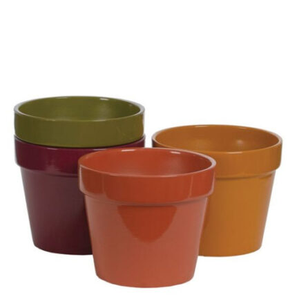 Asst Ceramic QUAPAW Containers 4STY 6.75" eac