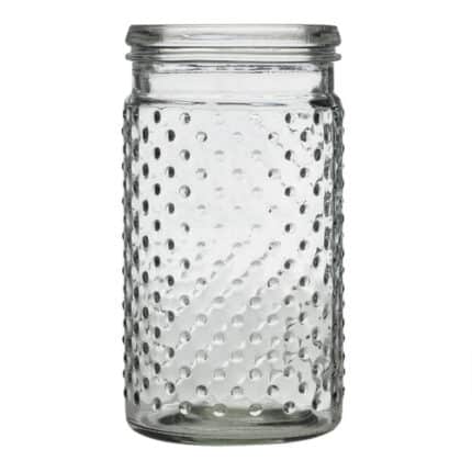 Hobnail Jar 4"x7.5" clear each
