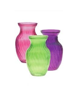 Rose Vase ASST 8" #G927 12CS