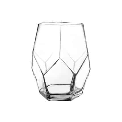 Prism 6" vase crystal 8cs
