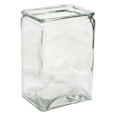 Rectangle vase 4"x3"x6" 12cs
