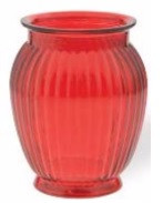 Ginger Vase Ruby 7 1/2" 9cs G6828