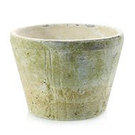 Antique white pot 7.75"x6" each
