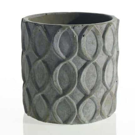 Locket Pot 5.75"x6" grey