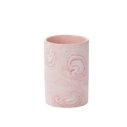 Pink Marbleized Vase 4"x5.75"