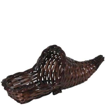 Cornucopia 13" dark stain fern each