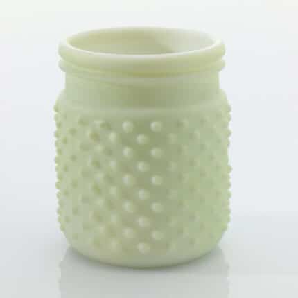Hobnail Jar 4"x5" seafoam each
