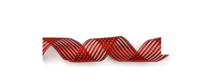 #9 CHIFFON striped rust 50yrds