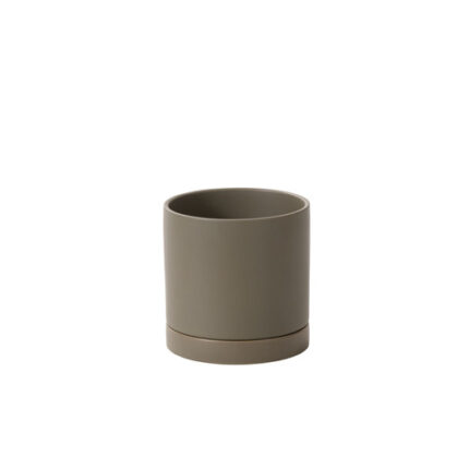 Romey Neutral Pot w/saucer 7"x