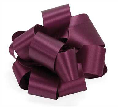 #40 SATIN ribbon PLUM 50yrds.