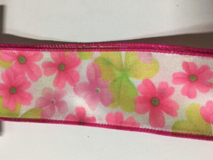 #9 DWI floral pink 50yrds