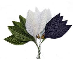Corsage Leaves Medium Black 100PCS