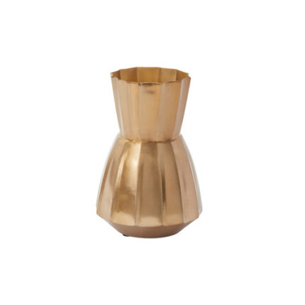 Coda Vase 5.25"x8" gold