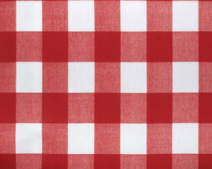 #9 DW Buffalo plaid rd/wht 50yds