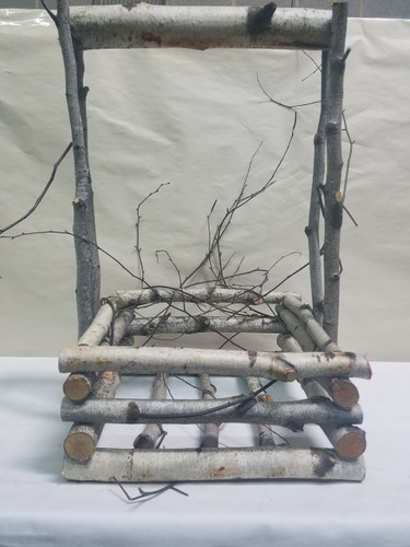 Birch White Square basket 10 1/2"