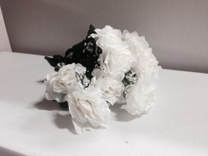 BUSH open rose w/gyp 1263 whit