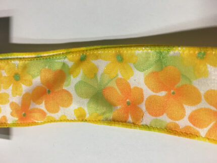 #9 DWI floral yellow 50yrds