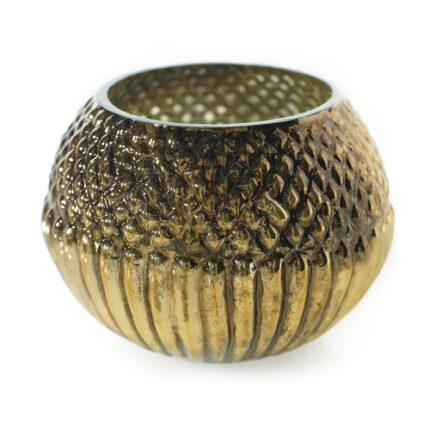 Cobra votive 3.5"x2.75" gold each