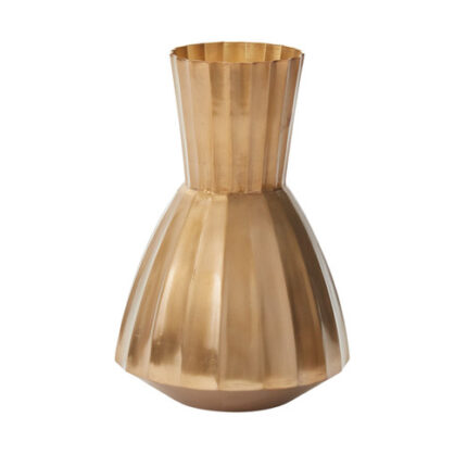 Coda Vase 8"x11.5" gold