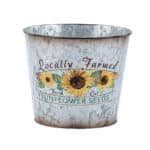 MET 6.5 sunflower planter 6"H