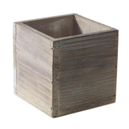 Woodland planter 4"x4"x4" white each