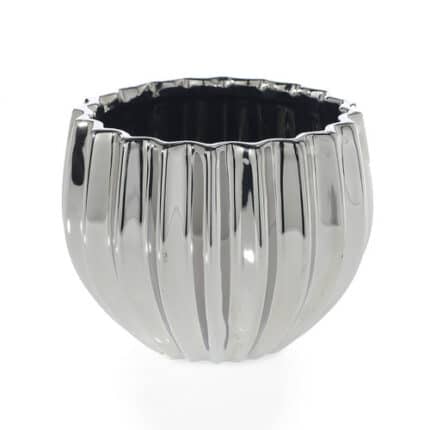 Prisma pot 5.5"x4" silver each