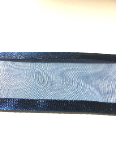 #9 Sheer w/satin edge navy 100yrds