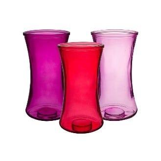 Gathering vase 8" Lipstick Shine 12cs 4940