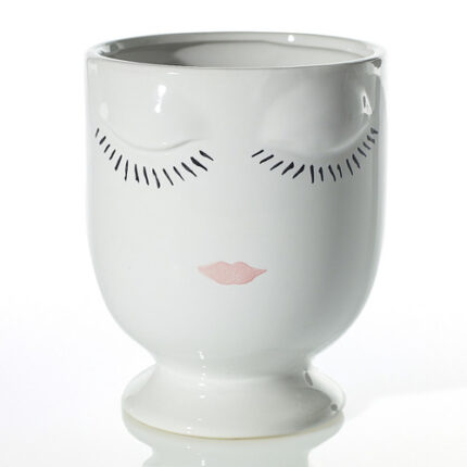 CELFIE VASE 5.5"x6.75" WHITE E