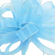 CORSAGE #3 Chic blue mist w/opal edge 25yrds