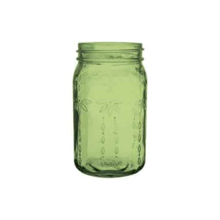 Jardin vintage jar 6 1/2" Green 24cs.