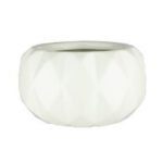 Pumpkin Geo White Ceramic 5" (each) - Image 2