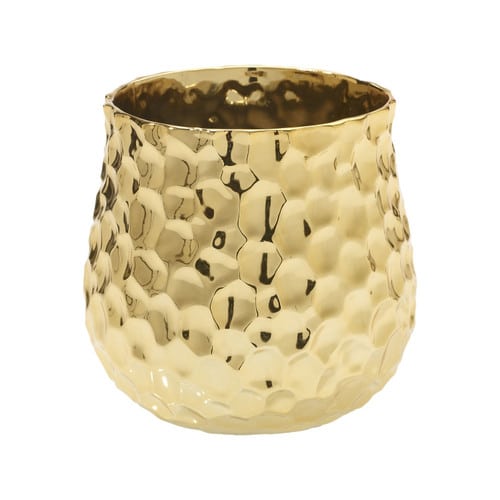 a9f59df4-6a33-4b0f-82ca-0b23954c2244.jpg Jazz pot 6"x5.75" gold each - Image 1