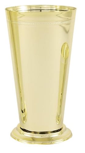 MINT JULEP gold 7 1/2"H, 4"D, 12cs (931)