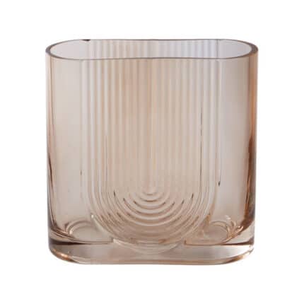 Moreno Vase 7"x3"x7" amber