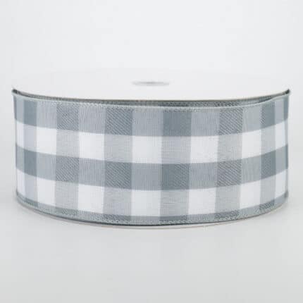Chr #9 DW Buffalo plaid gray/wht 50yrds