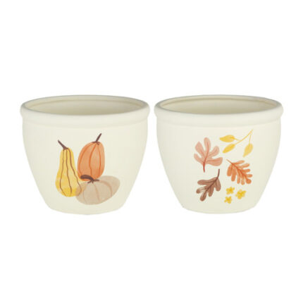 Ceramic Autumn Icon Pot 5x4.5 (each)