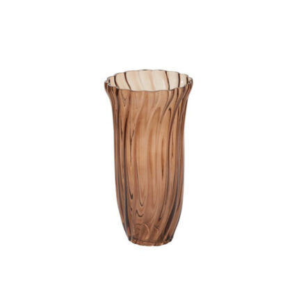 Chanterelle Ribbed Vase 5.5"x 10" ea